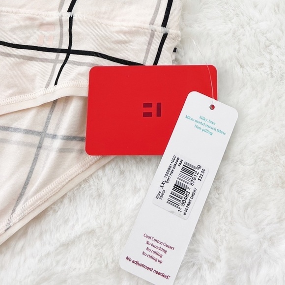 NWT Tommy John Second Skin Print Window Pane Cheeky Underwear - Picture 3 of 5